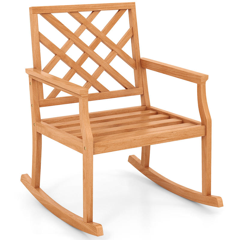 Outdoor Furniture Rocking Chair - Cadeira de Balanço em Madeira Teca