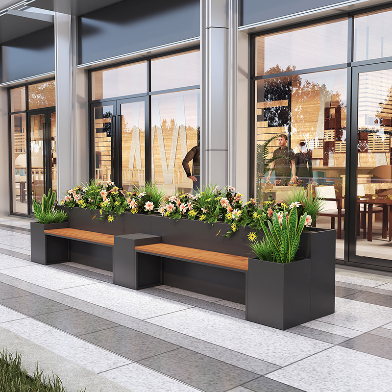 Outdoor Furniture Green - Assentos externos, bancos, cabines, floreiras, quadrados