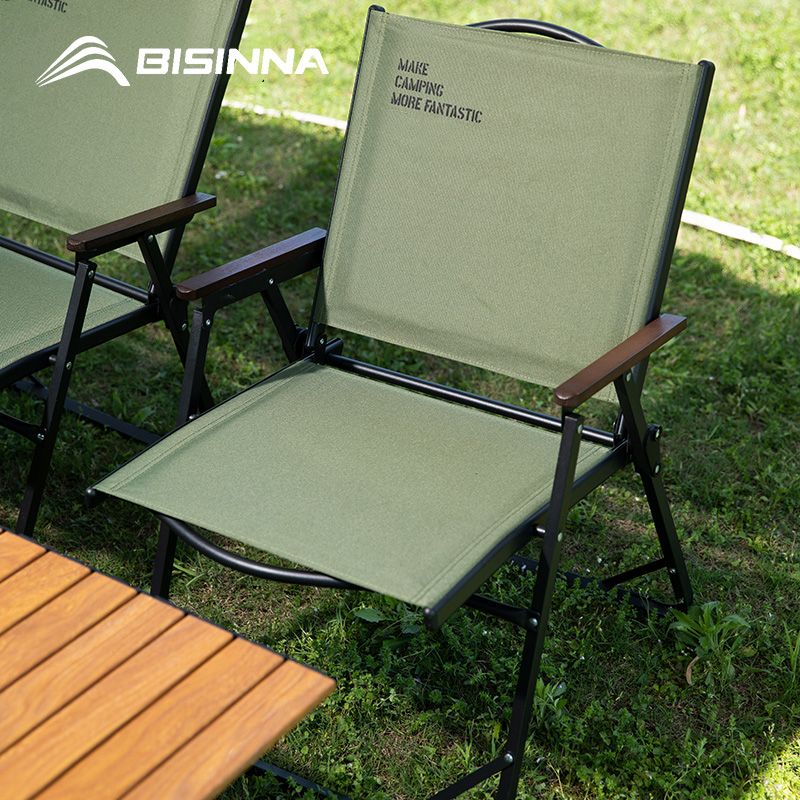 Outdoor Furniture Rocking Chair - BISINNA Cadeira dobrável para acampamento ao