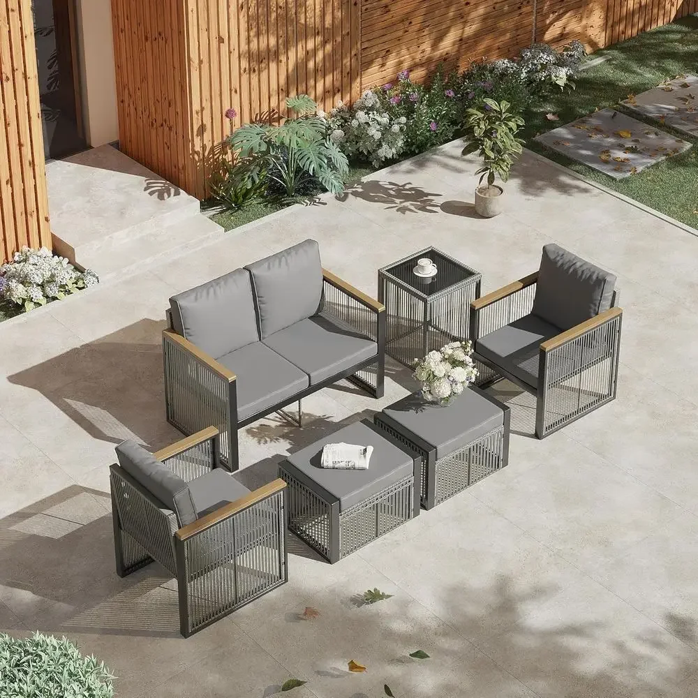 Outdoor Furniture Loveseat - Conjunto de Móveis de Jardim em