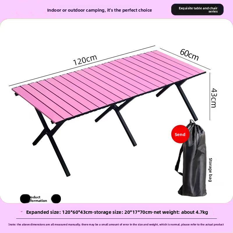 Outdoor Furniture Legs - Mesa Dobrável Portátil para Exterior com