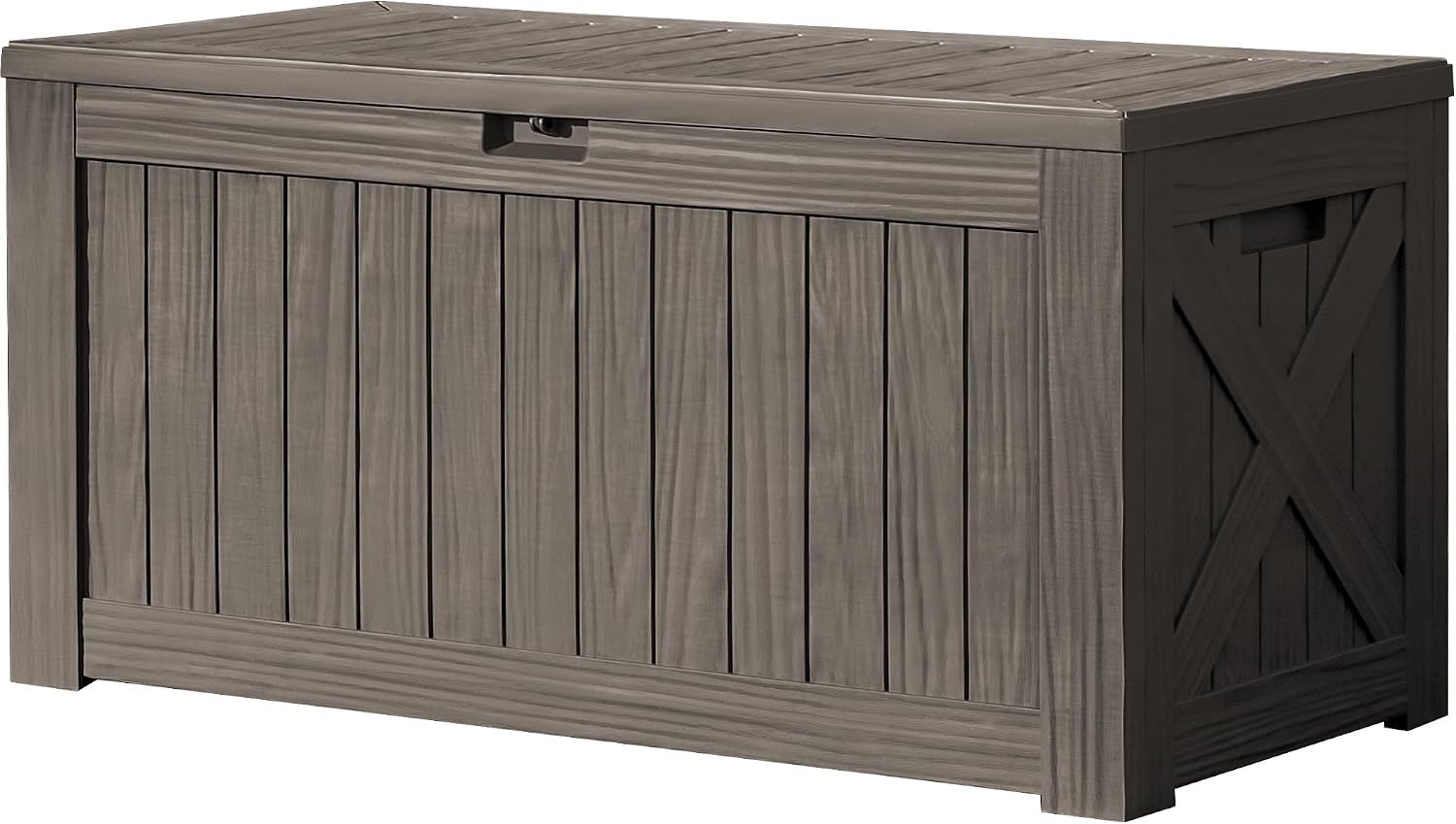 Outdoor Furniture Wood - Armário de Armazenamento Externo Grande de