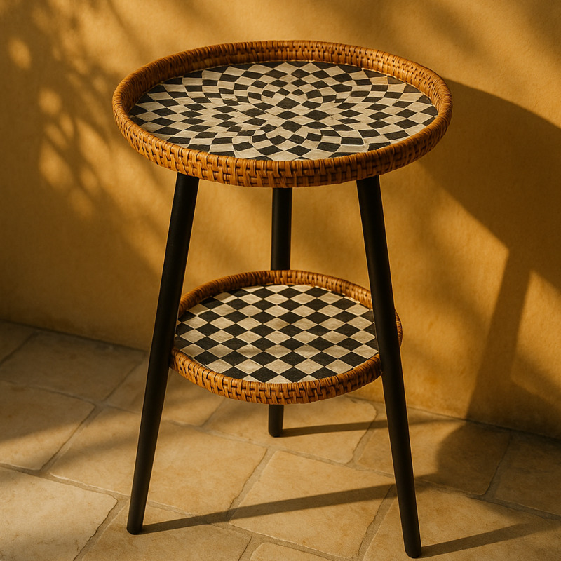 Outdoor Furniture Legs - Mesa de centro de vime de