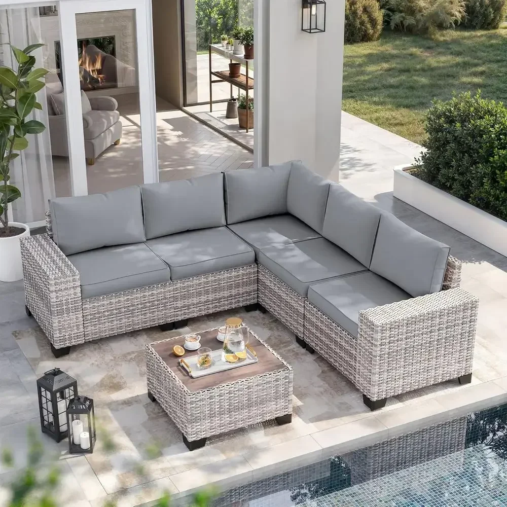 Outdoor Furniture Grey - Conjunto de Móveis de Patio em