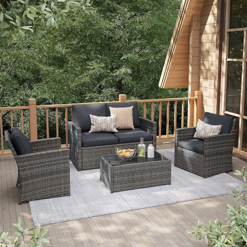 Outdoor Furniture Loveseat - Conjunto de Móveis para Pátio JOIVI,