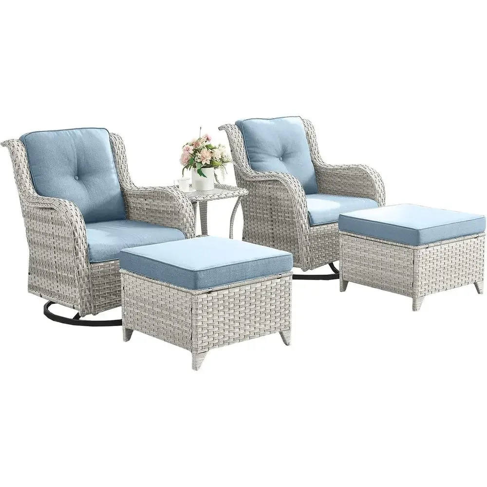 Conjunto de 5 Peças de Móveis  - Outdoor Furniture Grey avaliação e preço