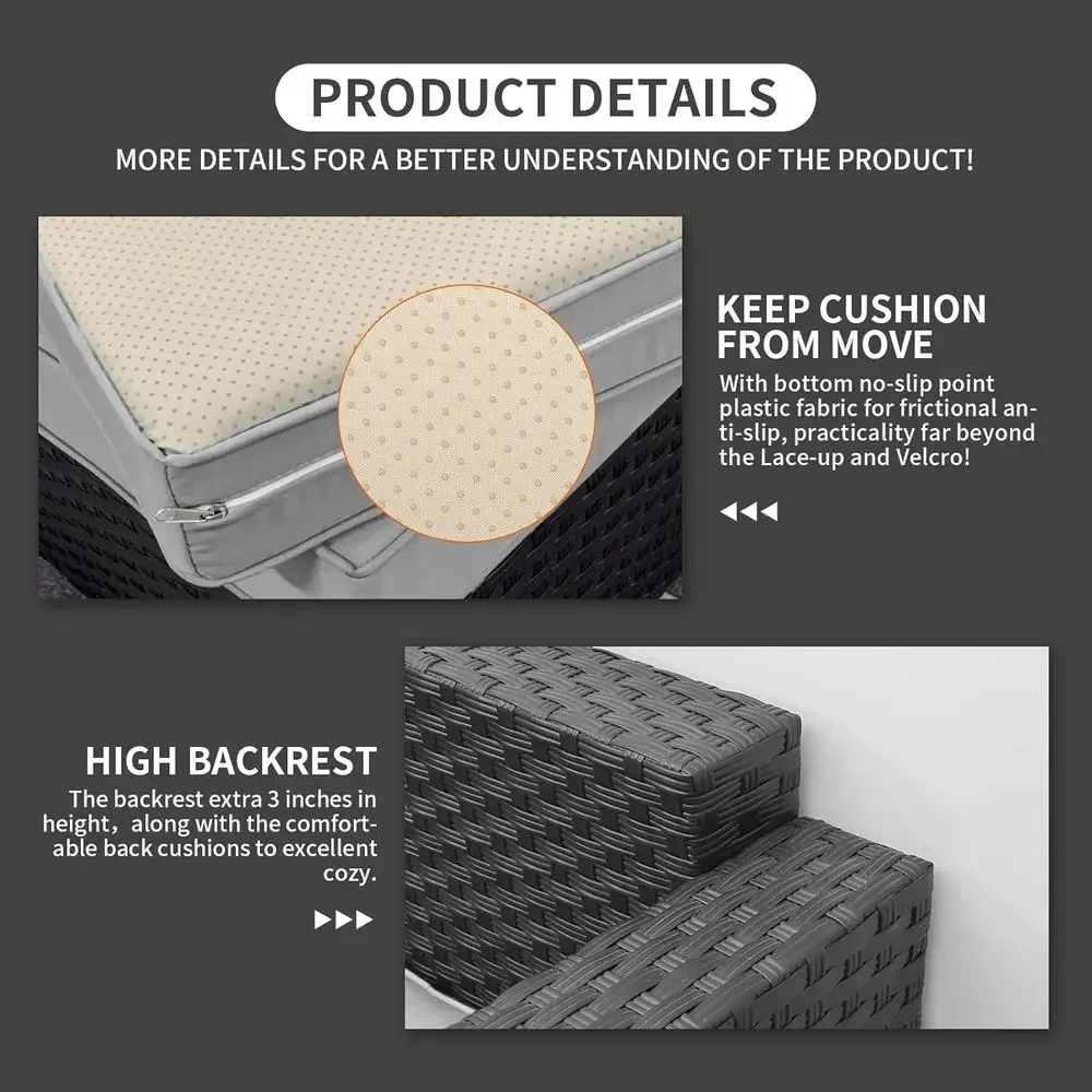 Conjunto de Móveis de Jardim e - Outdoor Furniture Grey avaliação e preço