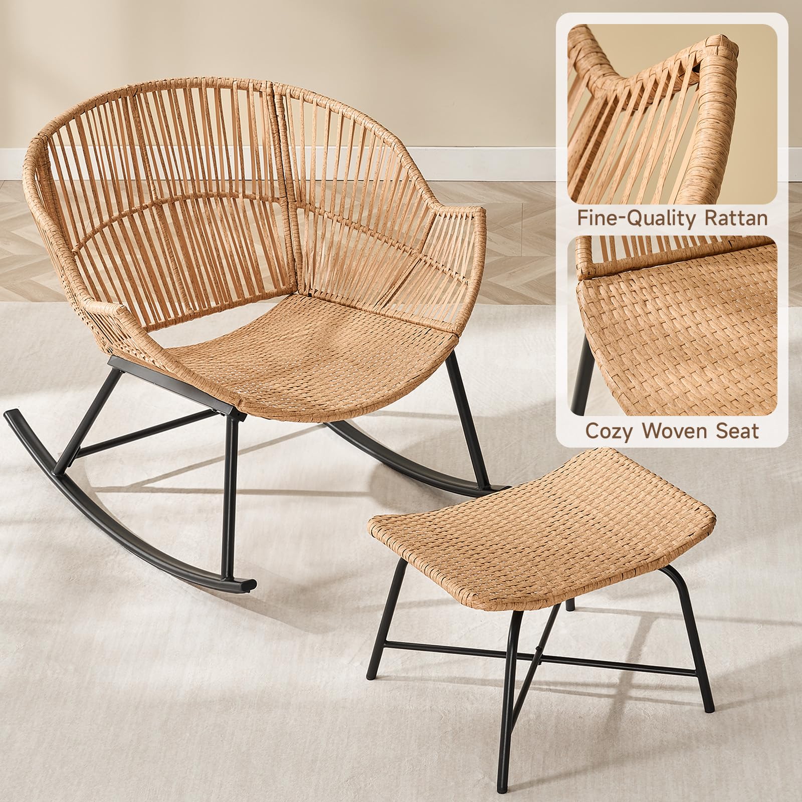 Cadeira de Balanço Papasan de  - Outdoor Furniture Grey avaliação e preço
