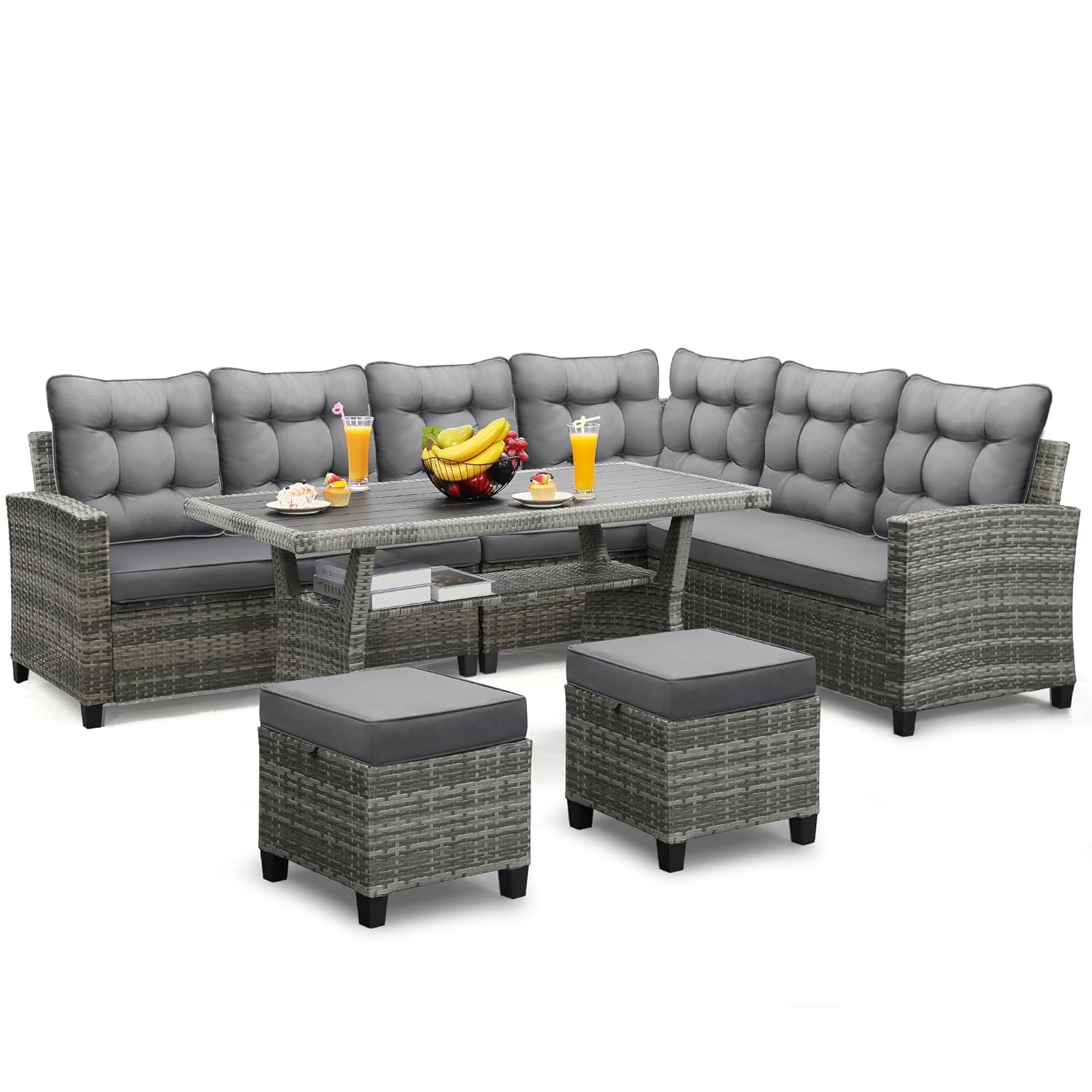Conjunto de móveis para pátio  - Outdoor Furniture Grey avaliação e preço