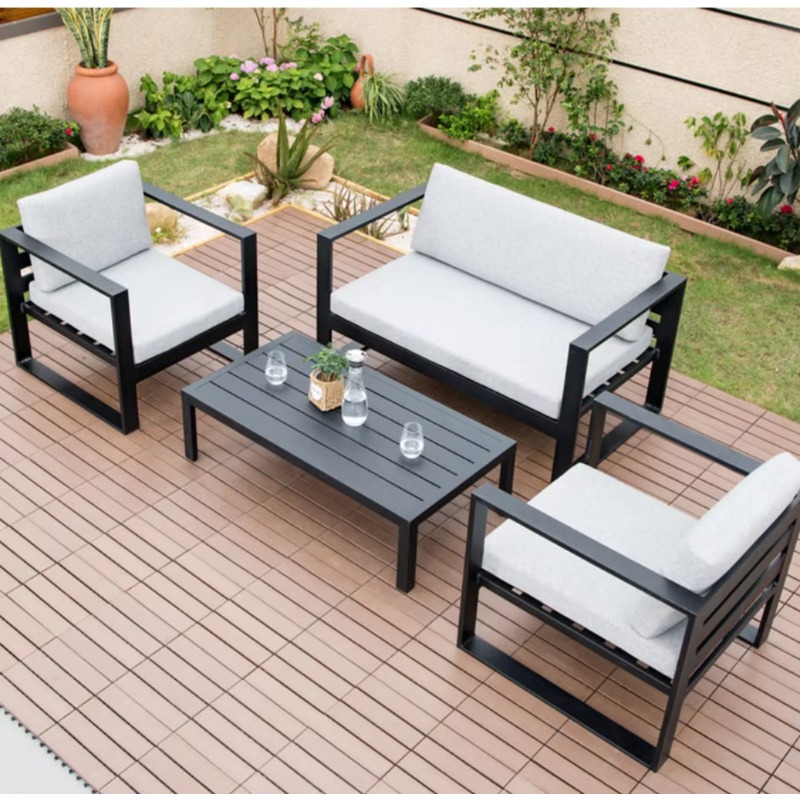 Conjunto de Móveis de Metal pa - Outdoor Furniture Loveseat avaliação e preço