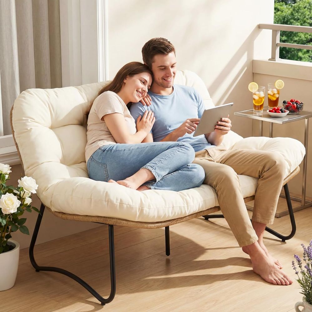 Sofá de Dois Lugares para Páti - Outdoor Furniture Loveseat avaliação e preço