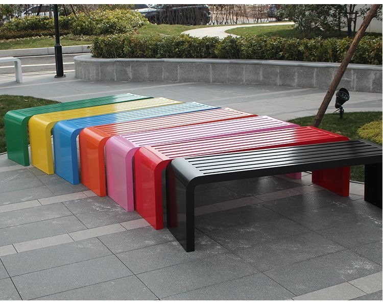 Banco de metal de aço laminado - Outdoor Furniture Green avaliação e preço