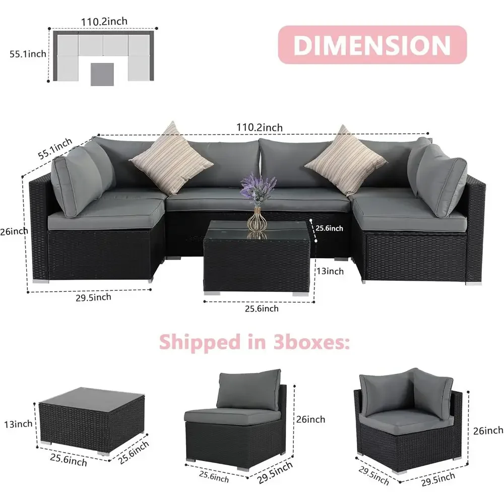 Conjunto de móveis de vime par - Outdoor Furniture Grey avaliação e preço