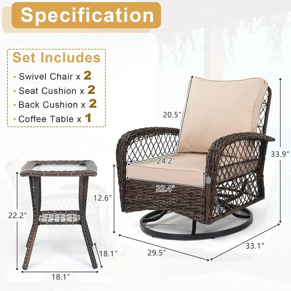 Conjunto de Móveis para Pátio  - Outdoor Furniture Rocking Chair avaliação e preço