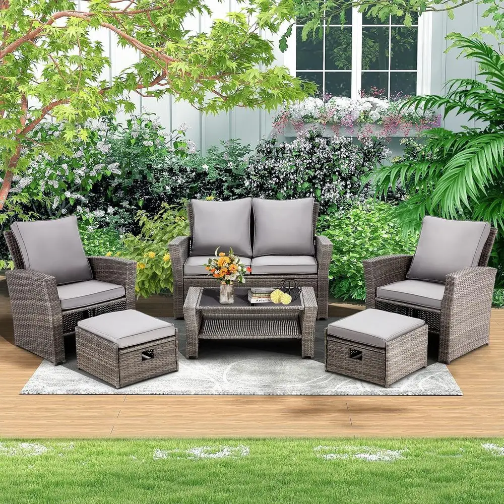 Conjunto de Móveis de Pátio Ex - Outdoor Furniture Grey avaliação e preço