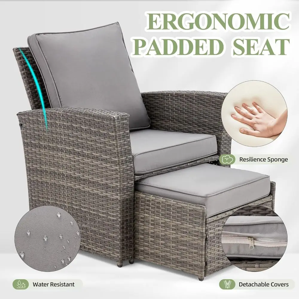 Conjunto de Móveis de Pátio Ex - Outdoor Furniture Grey avaliação e preço
