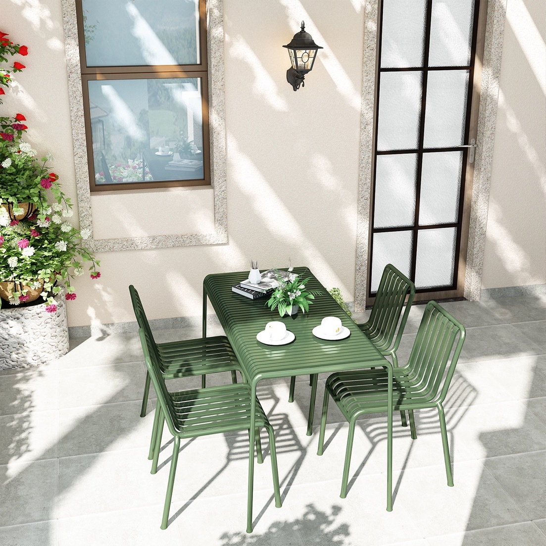 Lazer moderno ao ar livre, mes - Outdoor Furniture Green avaliação e preço