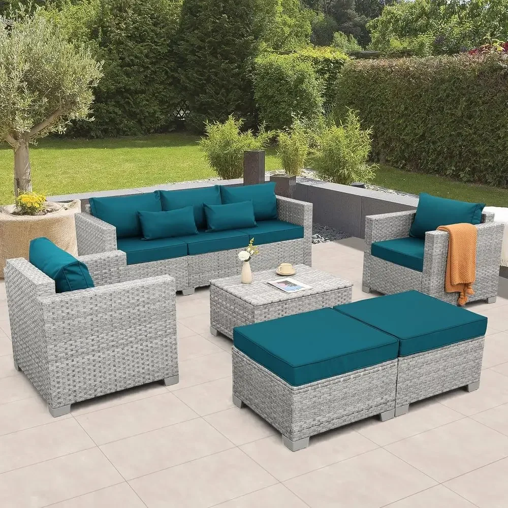 Conjunto de Móveis de Jardim e - Outdoor Furniture Grey avaliação e preço