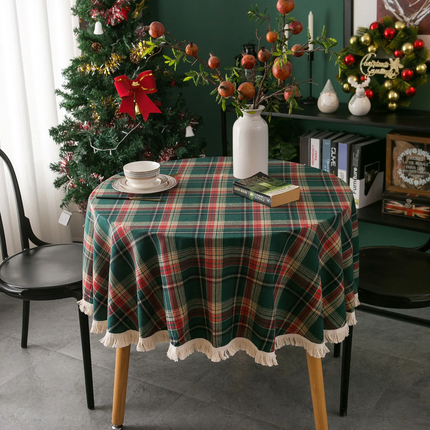 Toalha de Mesa Redonda de Nata - Outdoor Furniture Green avaliação e preço