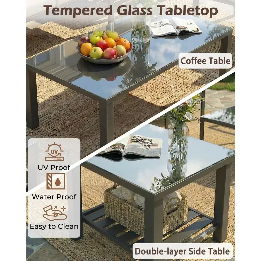 Conjunto de móveis para pátio  - Outdoor Furniture Grey avaliação e preço