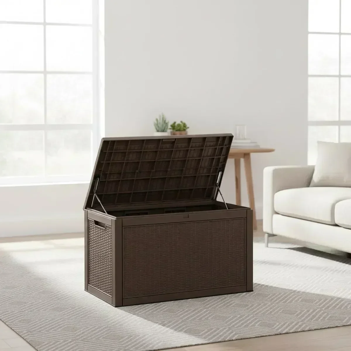 Grande Banco de Armazenamento  - Outdoor Furniture Grey avaliação e preço
