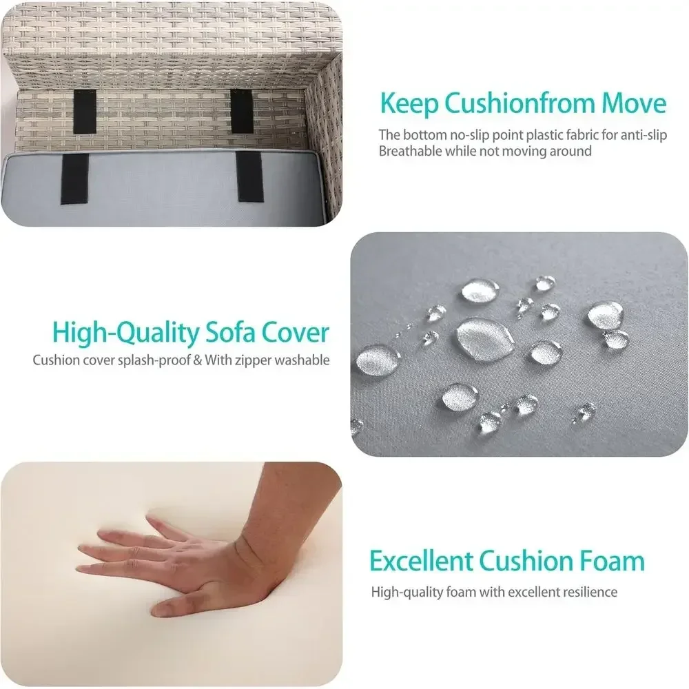 Conjunto de Móveis de Patio em - Outdoor Furniture Grey avaliação e preço