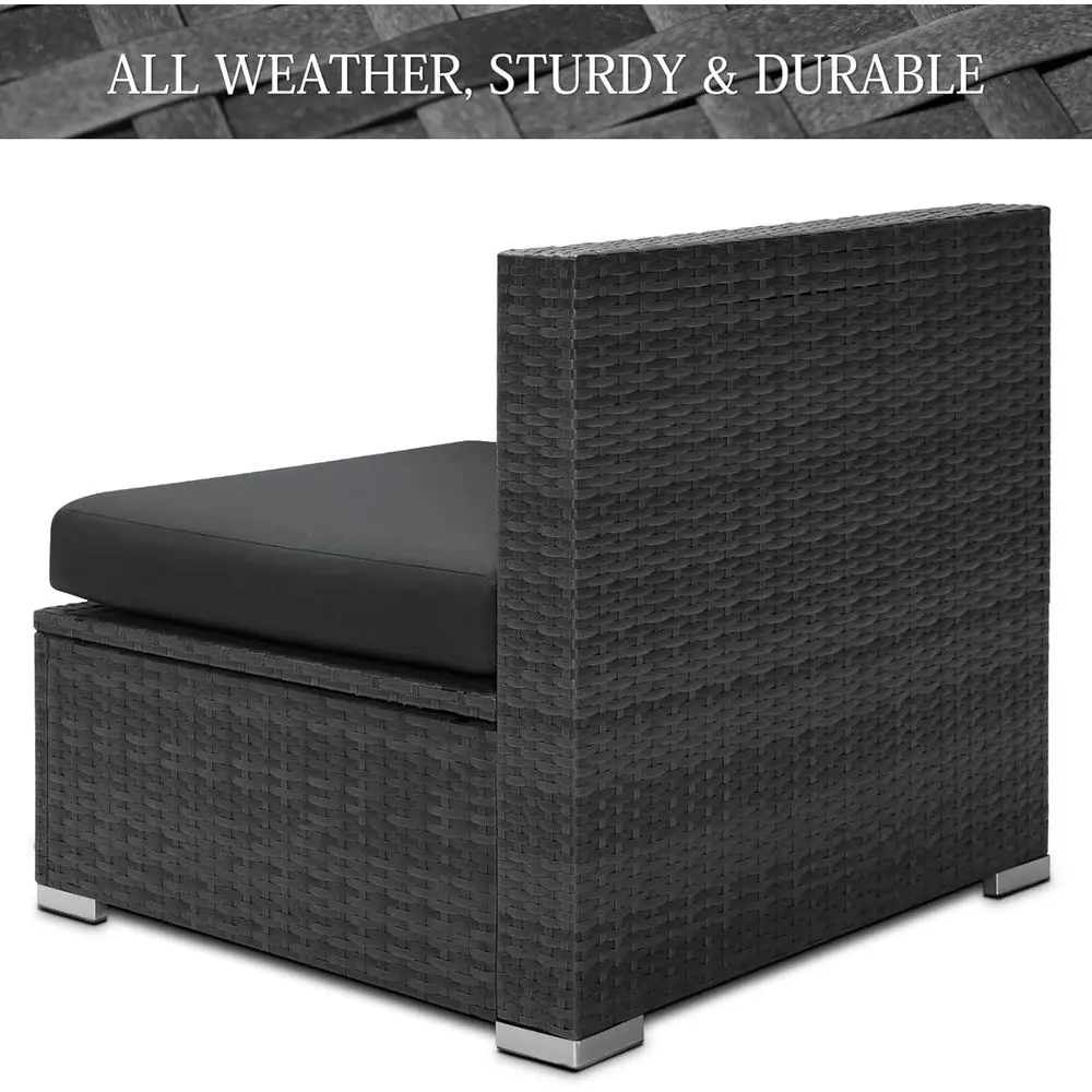 Conjunto de Móveis de Rattan p - Outdoor Furniture Grey avaliação e preço