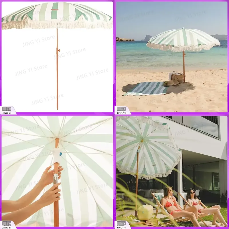 Guarda-Sol Portátil Verde e Br - Outdoor Furniture Green avaliação e preço