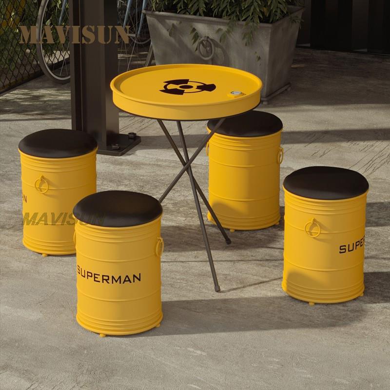 Creative Wrought Iron Oil Drum - Outdoor Furniture Oil avaliação e preço