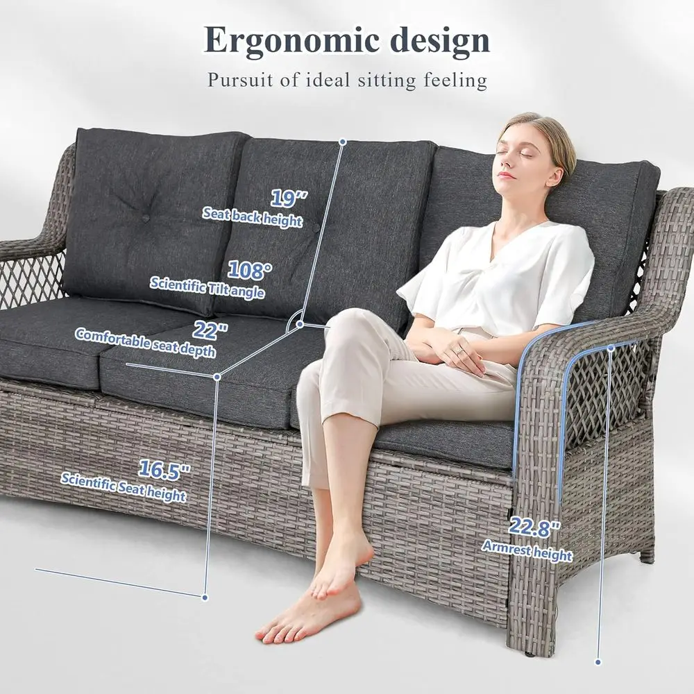 Conjunto de Móveis de Jardim e - Outdoor Furniture Grey avaliação e preço